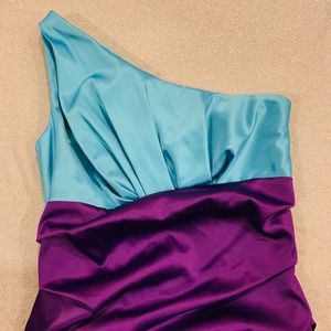 Suzi Chin for Maggy Boutique colorblock dress
